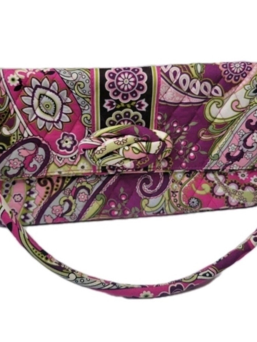 Vera Bradley 'Knot Just a Clutch' Very Berry Paisley shoulder bag 12x7" Magnet